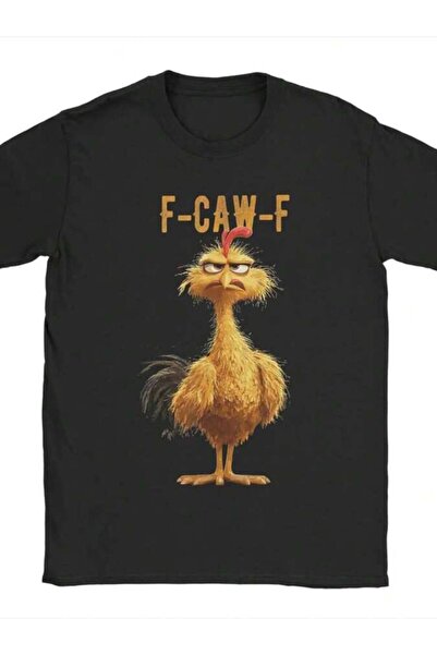 23ERVA Men Women Funny F-Caw-F Chicken FCAWF T Shirt Cotton New Arrival T-Shi...