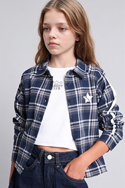 DeFacto Regular Fit Flannel Long Sleeve Shirt Girls H9615A826Au