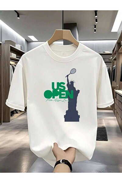 23ERVA US Open Tennis T-Shirt For Men Casual Stylish Short Sleeve Tee - Men's...