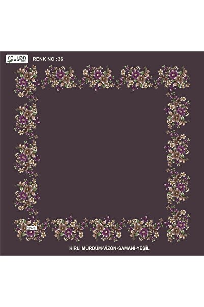 REYYAN Covoraș plat cu flori, în pungă, pentru broderie, 90 de bucăți, covora...