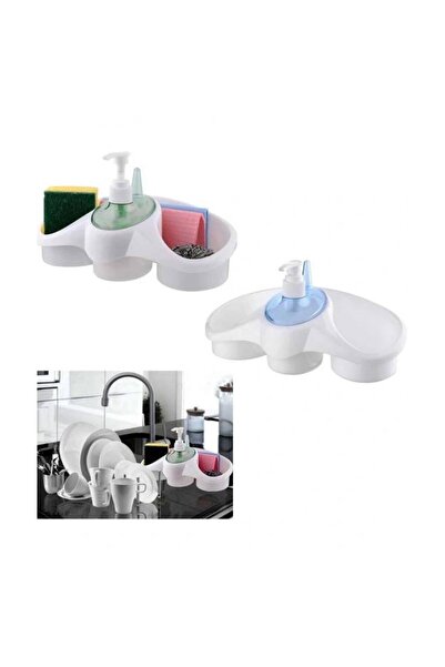 pınaxar Liquid Soap Dispenser with Sponge Container - Detergent Dispenser