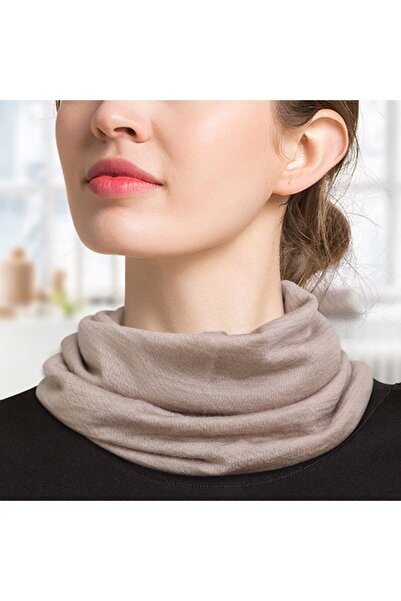 STARSTAR Women's wool headscarf light purple 32x19cm double-layer warm.