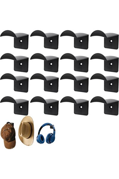 STARSTAR Hat rack 16pc self-adhesive holder storage for hats/accessories.
