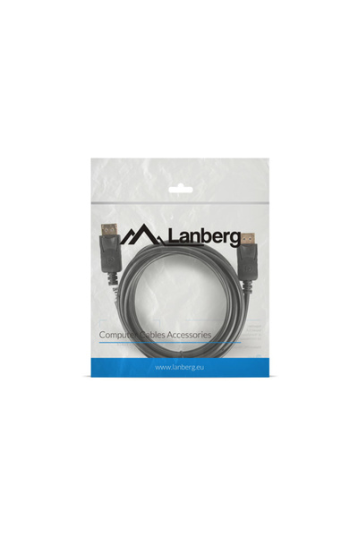Lanberg Cablu DisplayPort M/M v1.2 3 m 4K negru "CA-DPDP-10CC-0030-BK"
