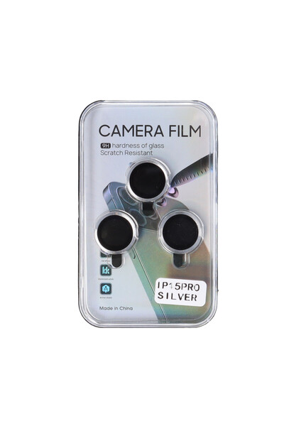SEP Protectie sticla metal camera foto Apple iPhone 15 Pro Argintiu