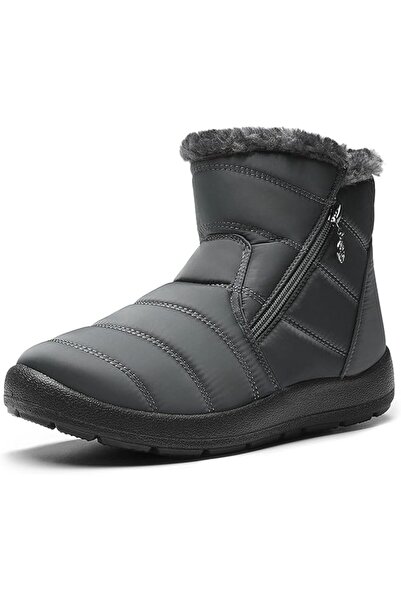 OtherMax Cizme de Iarnă tip Snowboots pentru Femei Gri Mărimea 37 Impermeabil...