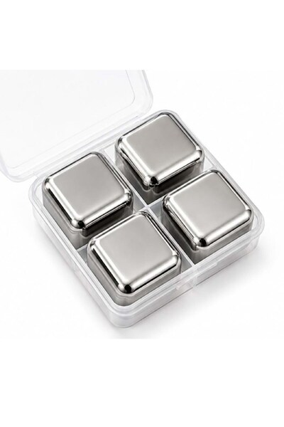 hediye sandalı Stainless Steel Ice Cube Set of 4