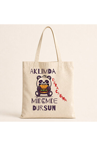 Kırtasiye Ofisi Neka ostane u mom stomaku, a ne u mom umu - platnena torba sa...