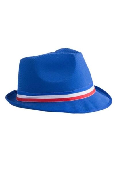 GÜMRÜK BEY France-Themed Blue Bucket Hat – Fan Party and Festival Accessory