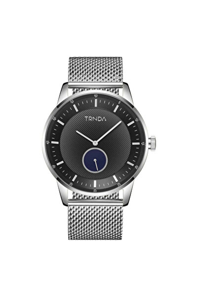 TRNDA Men's Stainless Steel Watch, Silver Mesh Band | Trn-Ss43