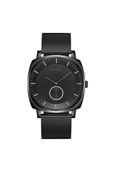 TRNDA Men's Black Stainless Steel Watch, Square Case | Trnda45mm