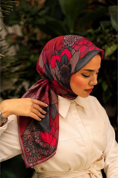 FENZA SCARF Serein 20% Βαμβάκι 80% Βισκόζη Κασκόλ FUME 90x90