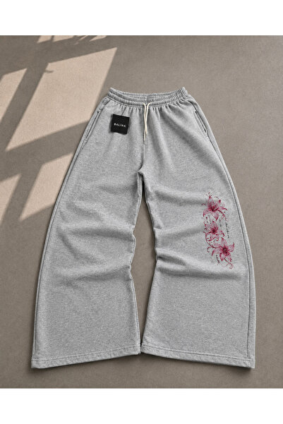 BALİNA Flower Baggy Kalıp Unisex Eşofman Altı