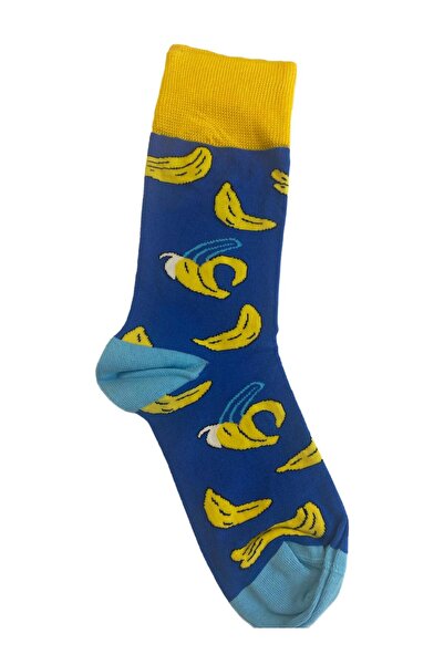 TMR Quality Comfortable Breathable Unisex Socks with Banana Pattern (Size 41-46)
