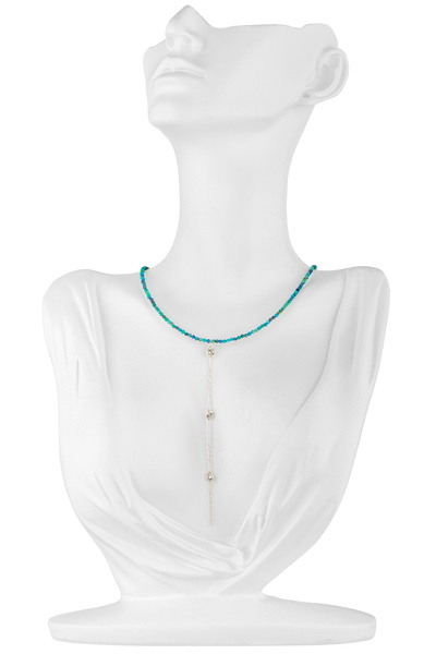 ENVIDIA Eclipse Azur- Colier handmade cu turcoise si Argint 925