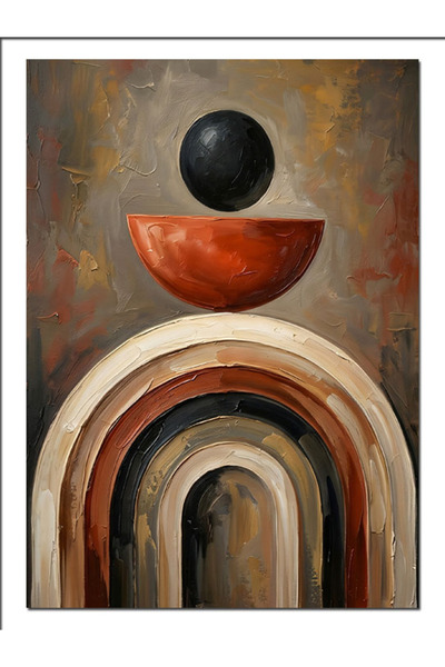 Artmeg Pietre de echilibru minimaliste Curea colorată Pânză decorativă - Masă...