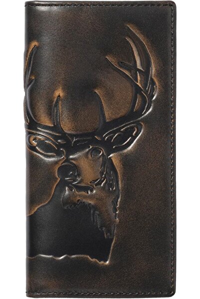 House of Jack Co. Long Wallet For Men | Full Grain Leather With Hand Burnishe...