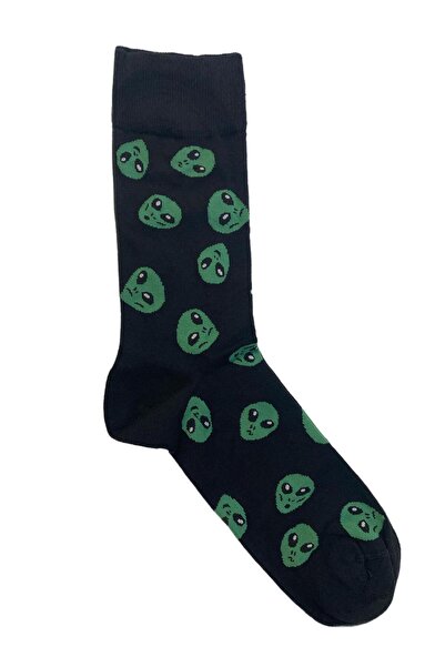 TMR Quality Comfortable Breathable Alien Patterned Unisex Socks