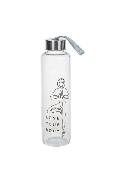 BAMI NETWORK Bidon Apa Sport Sticla Transparenta 500ml Antrenamente