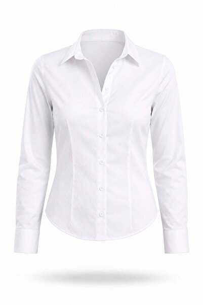 5in1Canpolat White Slim Fit Shirt 4897