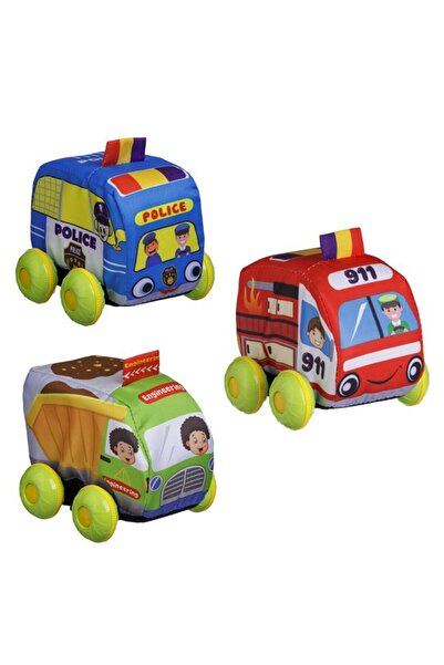 BAMI NETWORK Masinuta textila unisex cu roti din plastic 11.5x11x10cm