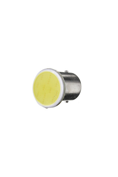 OEM Set Becuri LED Auto, Soclu BA15S, COB, 3W, 12V, Galben