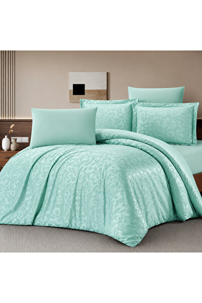 Alhabib bedding Luxury Queen Velvet Jacquard Light Green Sarif Bedspread Beds...