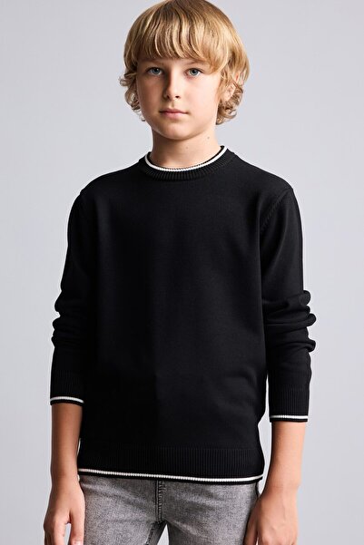 DeFacto Regular Fit Stripe Detailed Crew Neck Knitwear Sweater for Boys I3186...