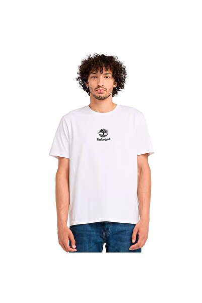 Timberland STACK LOGO Κοντομάνικο Μπλουζάκι TB0A6WWT100-100 Λευκό