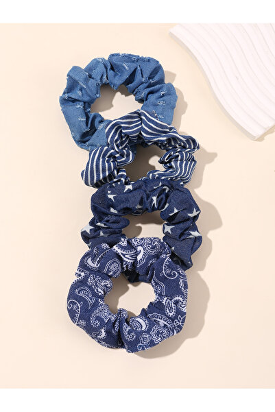 Take Two By Styli Set of 4 - Printed Hair Scrunchies