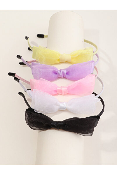 Take Two By Styli Set of 5 - Mesh Bow Headband
