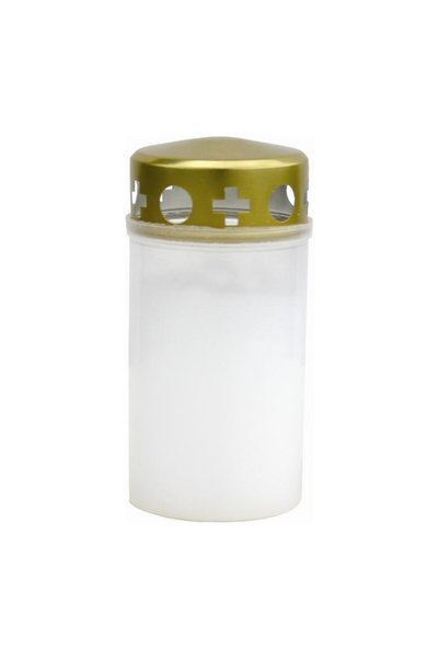 LCA Set 9 x Candela cu Capac Anti-vant, Alba, 21 Ore