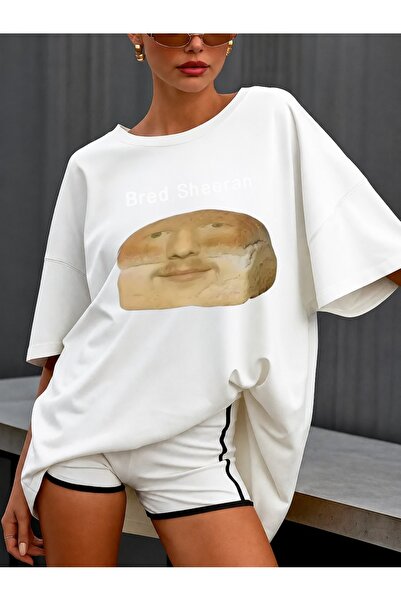 Generic Brand Humorous Bread Face with Bred Sheeran,all-season wear,short sle...
