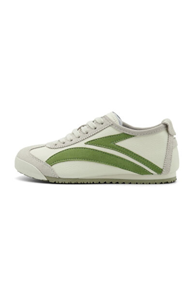 Take Two By Styli Men Cream Panelled Lace-Up Sneakers