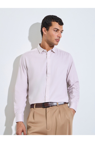 Styli Pink Checked Long Sleeves Regular Fit Shirt