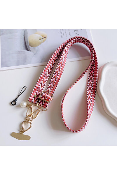 Choice1 Polyester / Nylon Pink Newly Designed Wide And Thick Mobile Phone Lan...