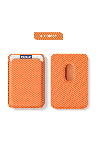 Choice5 Orange Carbon Fiber Texture Strong Magnet For Magsafe Card Holder Wal...