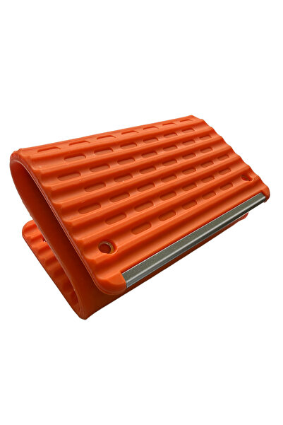 Choice1 Orange Freely Shaping Silicone Phone Holder Foldable Portable Bendabl...