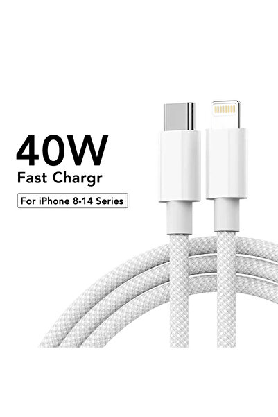 Choice3 2M-6.6ft-78.7in TC to Lightning 1pc 60W Fast Charging Nylon Braided U...