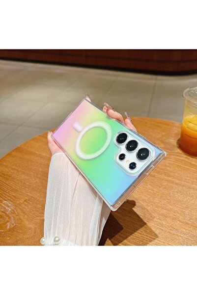 Choice9 Galaxy S26 Colorful Gradient Aurora Rainbow Laser Magnetic for Magsaf...