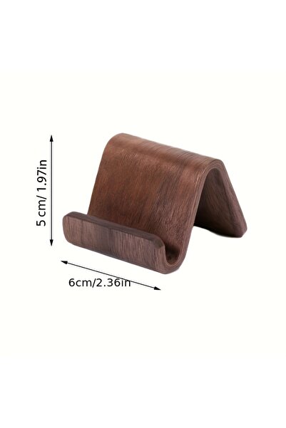 Choice1 Style 1 Walnut Wood Phone Holder Stand with Rotating Adjustable Angle...