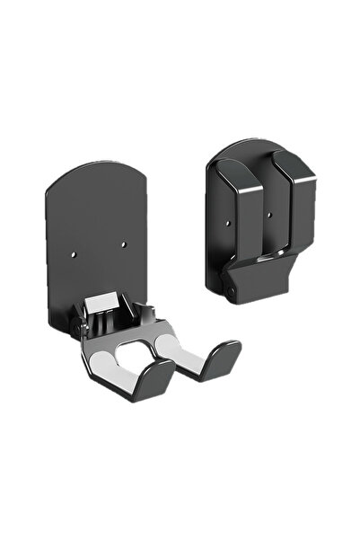 Choice1 1 pc black Headphone Stand Adhesive Plastic Wall Mount Hanger Under D...