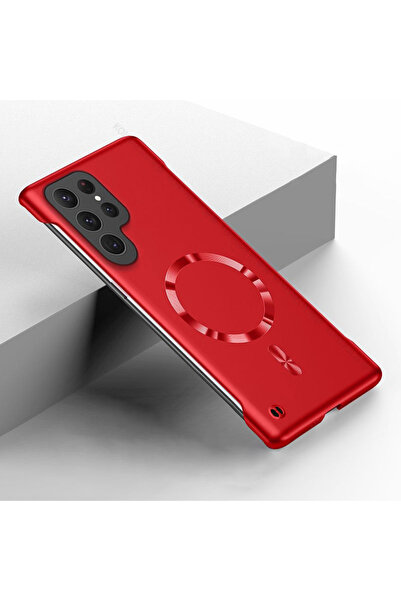 Choice92 Galaxy S26 Ultra Red Metal Painted Frameless Case For Samsung S26 S2...