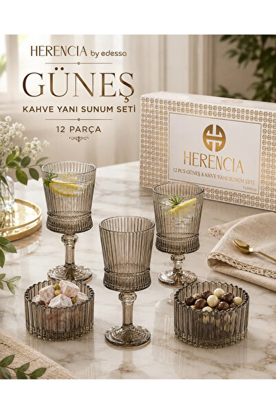 Herencia GÜNEŞ - 12 PCS KAHVE YANI SUNUM SETİ