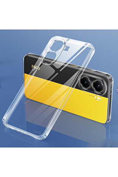 Choice14 POCO F7 Clear Transparent Silicone Case For Poco X7 X6 X5 X4 X3 M7 M...