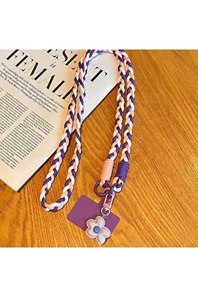 choice2 Polyester / Nylon purple Universal Adjustable Mobile Phone Lanyard wi...