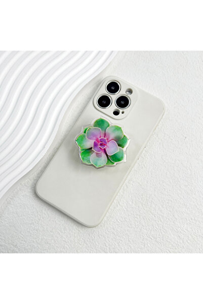 Choice4 DR-03 Succulent Plant Phone Stand Foldable Lazy Stand Socket Phone Gr...