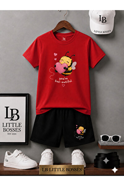 LB little bosses Summer Shorts T-Shirt Unisex (Hearted Bee)