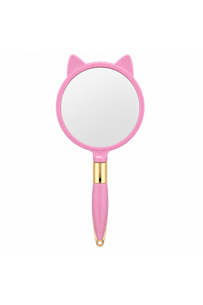 Generic Brand Oglindă de mână cu Sweet Cat - Roz