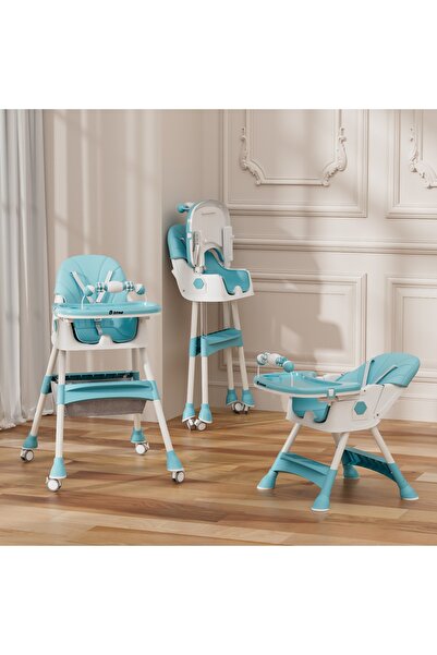 N.zone Luxury Multifunctional Baby High Chair Adjustable Height Reclining Din...